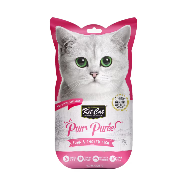 Kit Cat Purr Puree Tuna & Smoked Fish Cat Treats 4 x 15g.avif