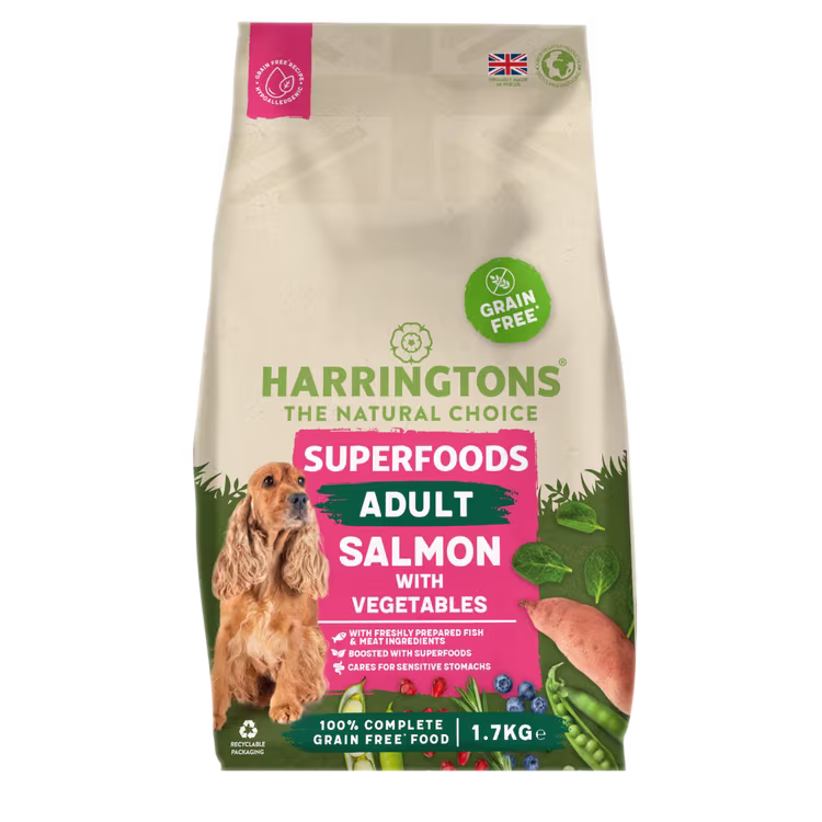 Harringtons Superfoods Salmon with Vegetables Adult Dry Dog Food.avif